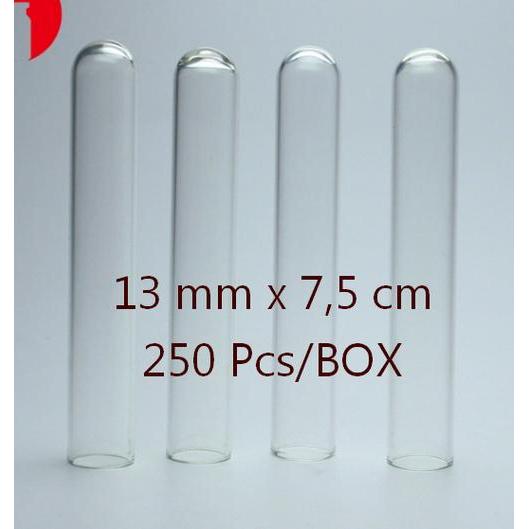 Tabung Reaksi Kaca 6 Ml - 13 X 75 Mm Isi 250 Pcs/Box Test Tube