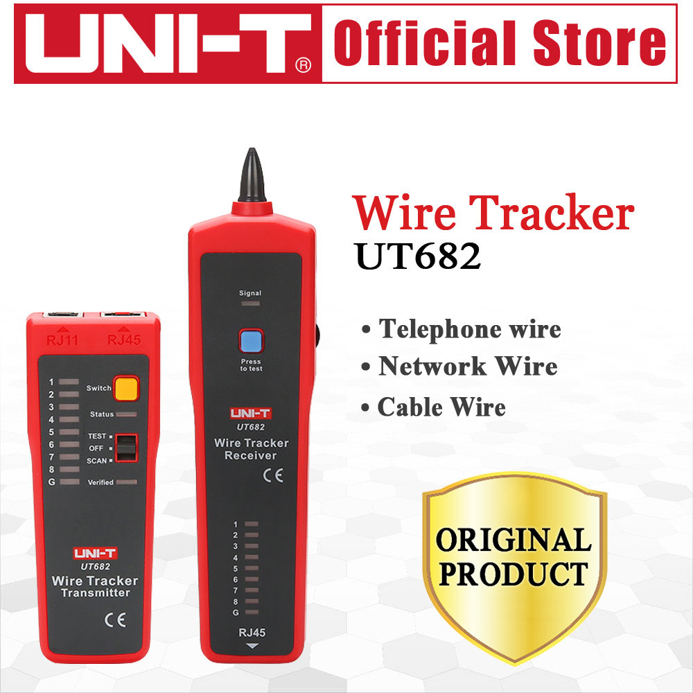 UNI-T UT682 UT682D Network Wire Tester Tracker RJ11 RJ45 Wire Line Finder Handheld Cable Testing