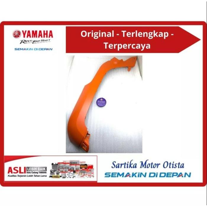Ready Original Mole Side Cover 1 & 2 / Cover Mole Sayap Sirip Bawah Orange Yamaha Fazzio