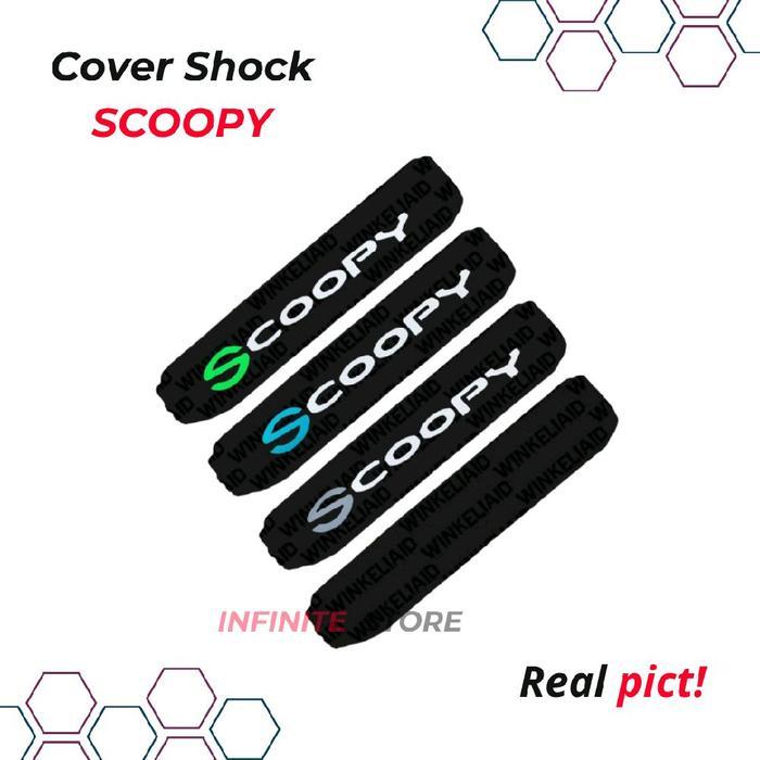 Sarung shock honda scoopy / cover shockbreaker belakang motor *
