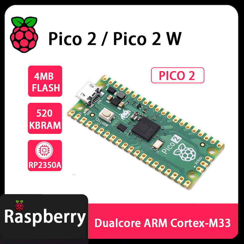 Original Raspberry Pi Pico 2 Pico 2 W Pico 2-Solder Pico 2 W-Solder Pin Basic kit Header RP2350A