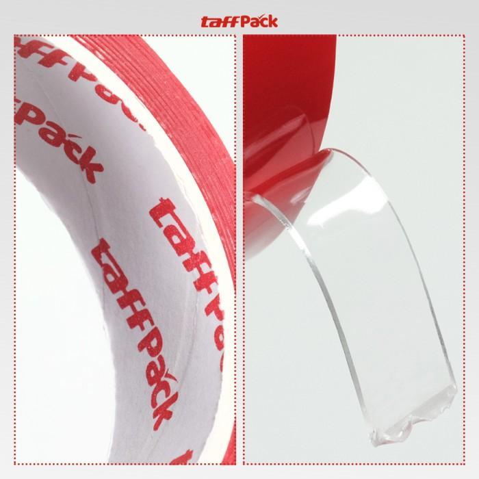 Double Tape Bening Akrilik Gel Super Kuat Solatip Lem Dua Sisi Bolak Balik Tempel Serbaguna Tanpa