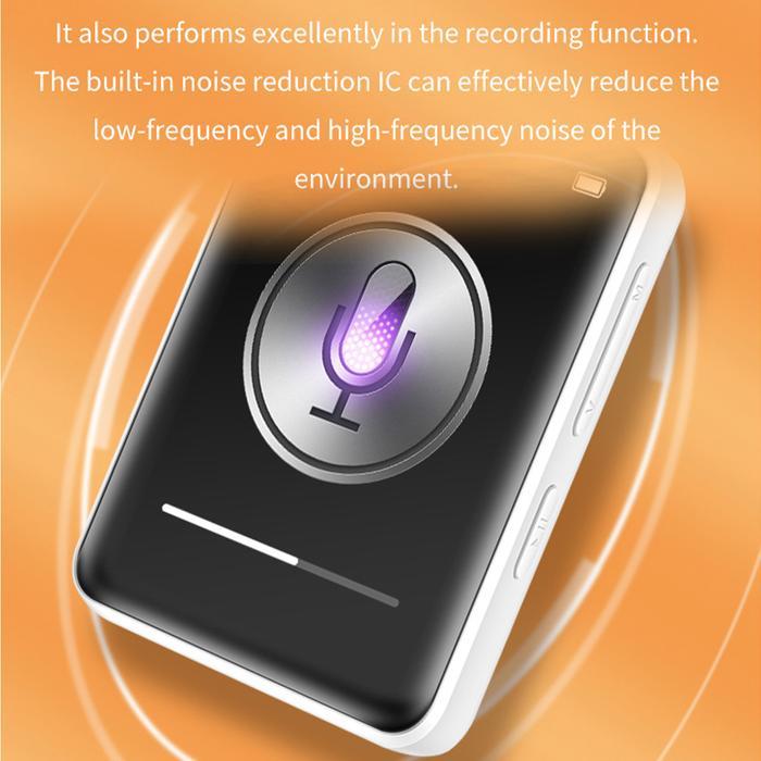 Mp3 Digital Audio Player Bluetooth 5.0 Hifi Touchscreen 300Mah - Ok30 Terbaik