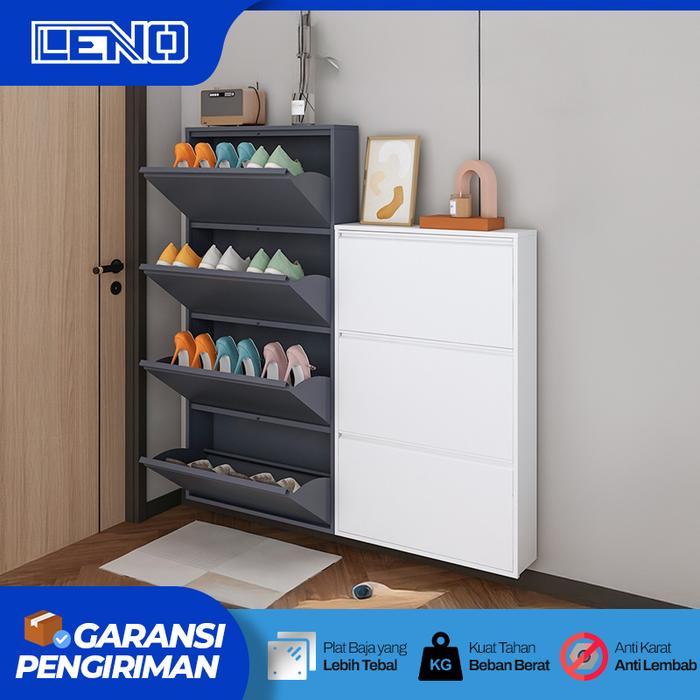 "New" Rak Sepatu Besi Susun Minimalis / Lemari Sepatu besi / Rak Sepatu Susun Tertutup Besi Anti