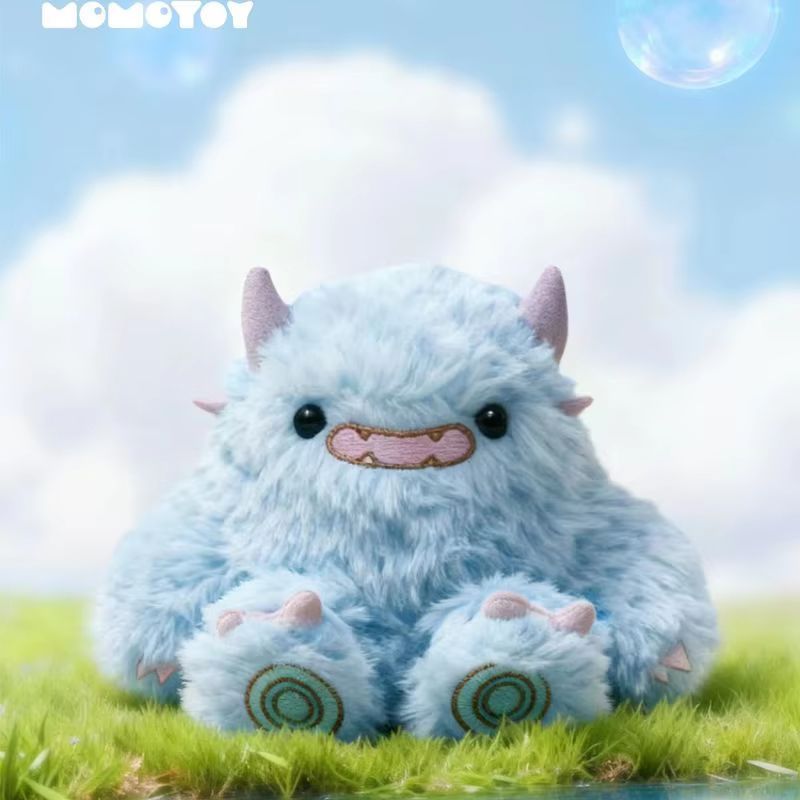 Momotoy Dundun Monster Family Series Plush Keychain Blind Box Random 1 Piece Trendy Toy New Year