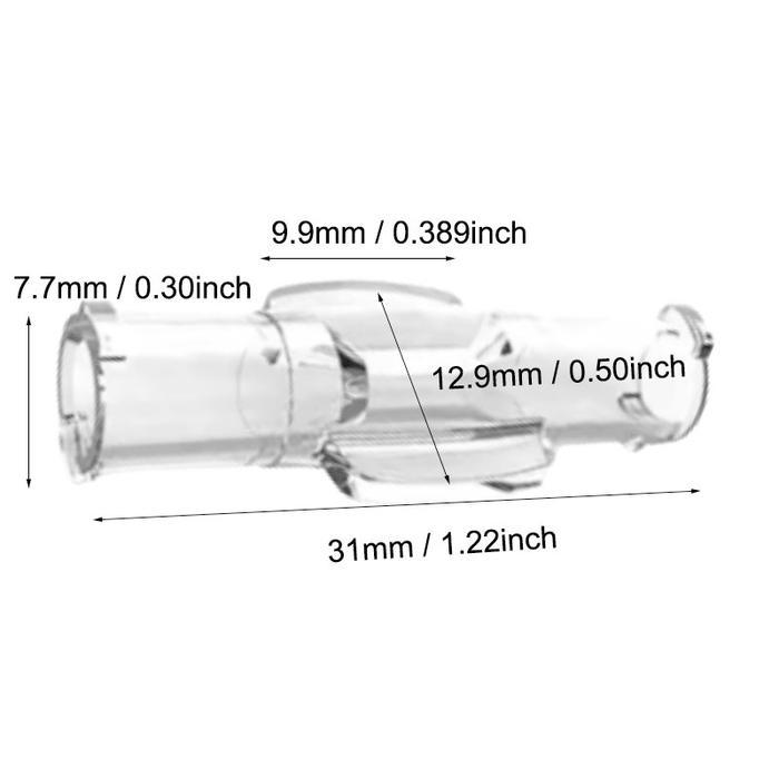 SMart Konektor syringe stopcock double head screw spuit connector ecer Premium