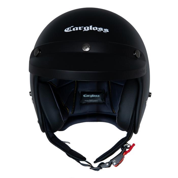 Helm Cargloss Original Cfm Retro Army Half Face - Black Doff Accessories Motor Motorcycle