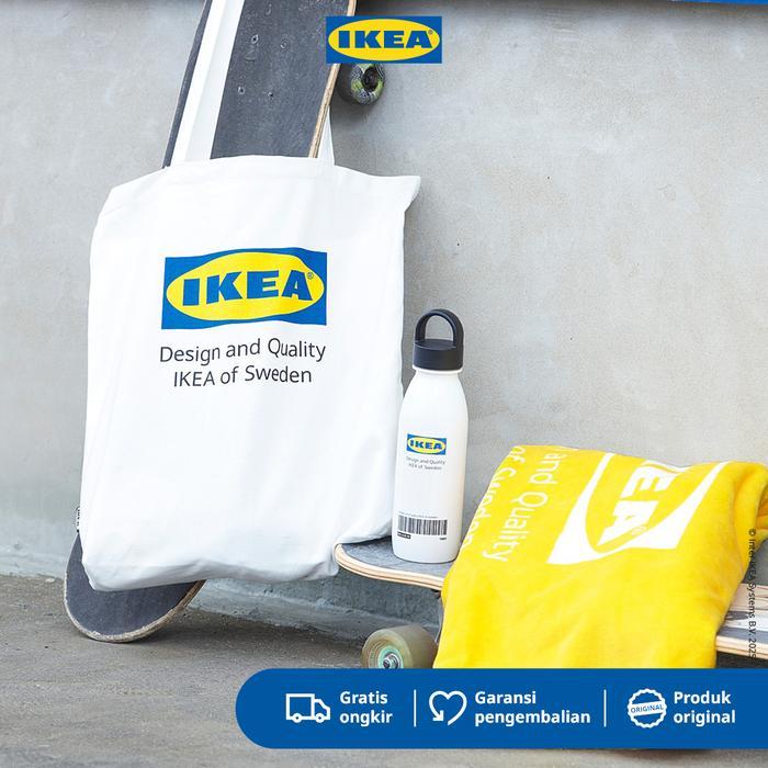 NEW PORODUK IKEA EFTERTRADA TOTE BAG BAHAN KATUN - PUTIH KANTONG