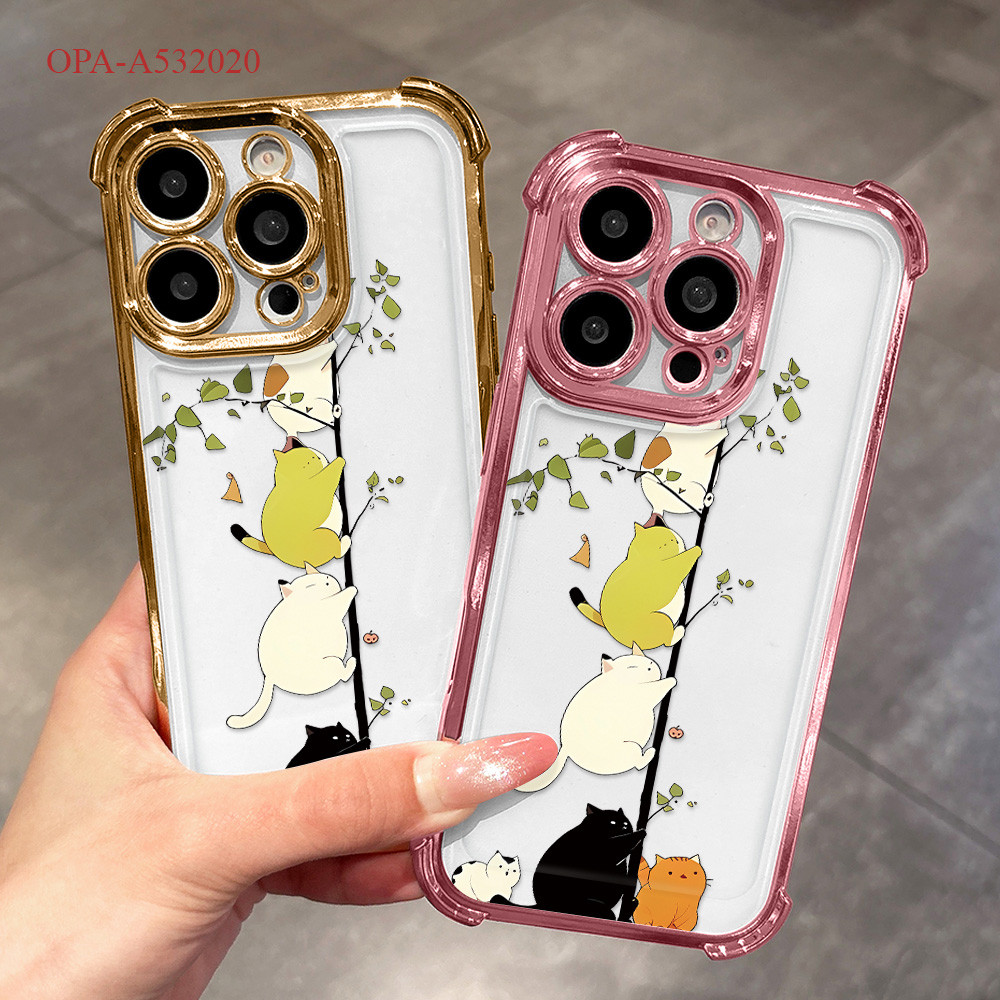 Casing Hp Anti Crack Phone Case For OPPO A60 A54 A77S A58 A57 A55 A53 A33 2020 2022 4G Softcase Kesi