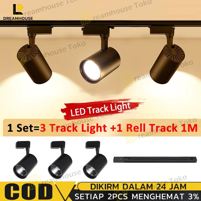 Lampu rell track Hemat energi Lampu sorot Lampu sorot led 20W 50W Lampu tembak Rumah lampu sorot COB