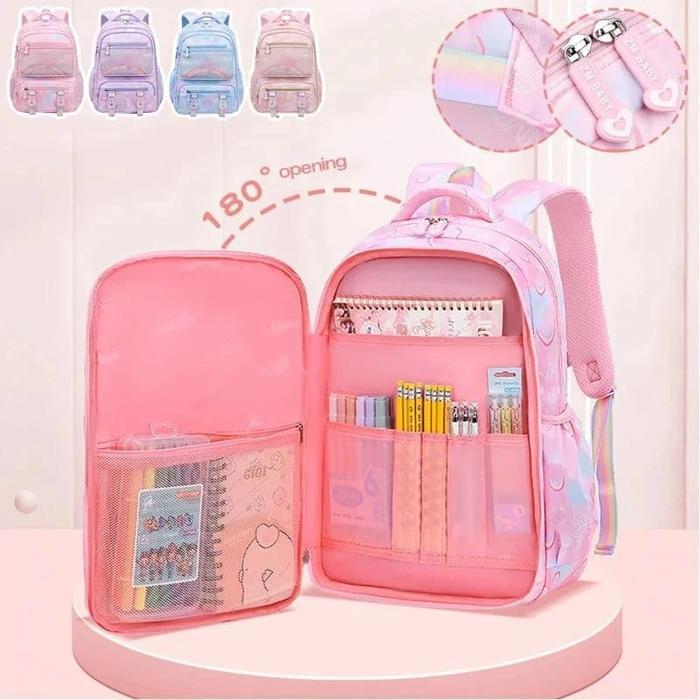 Tas Sekolah Anti Air Model Kulkas/Ransel Anak Sekolah Cewek SD SMP SMA