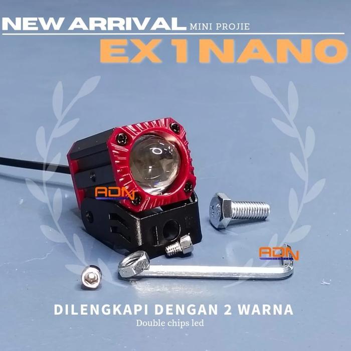 Ex1 Led Mini Projie 1 Mata Mini Laser Micro Projie 1 Lens Sql Cree Lampu Sorot Tembak Foglamp