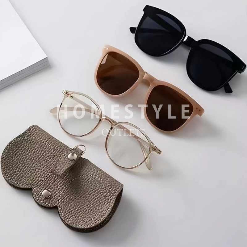 Case Kacamata Kait Tas Pouch Kacamata Sarung Kacamata Kulit Leather
