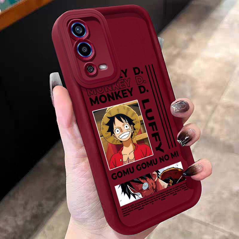 Casing Hp untuk OPPO A55 Case Luffy pria anime Kasing silikon Cesing Softcase anak muda Kesing