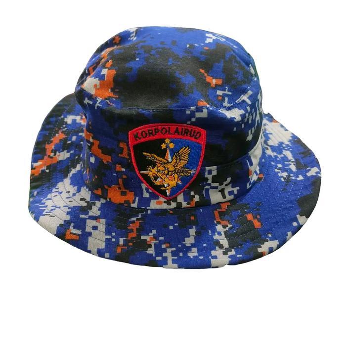 Topi Rimba Airud Bolak Balik Loreng Dan Biru -Gratisongkir