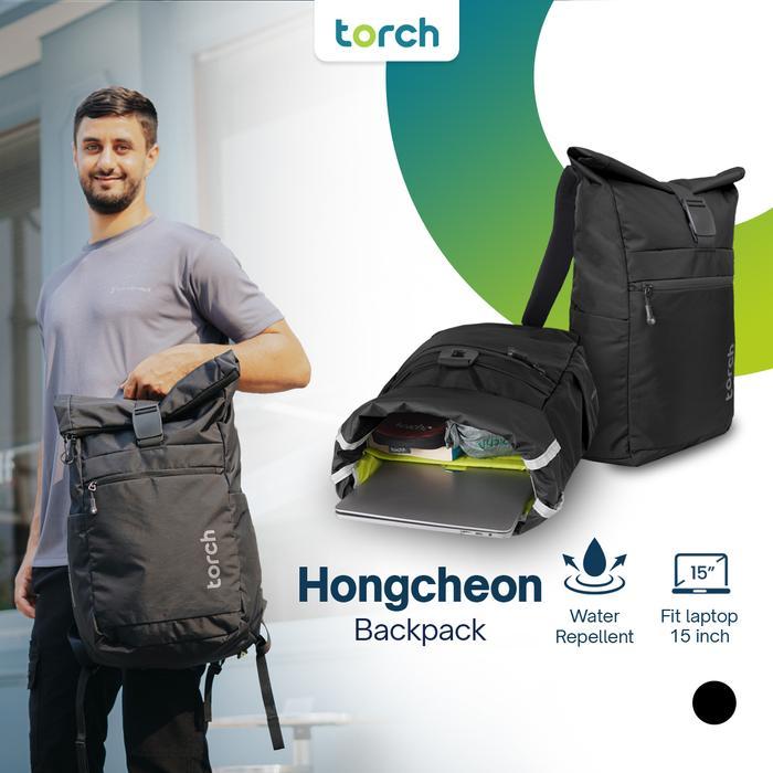 Torch Backpack Laptop Sekolah Waterproof Backpack Hongcheon #Gratisongkir