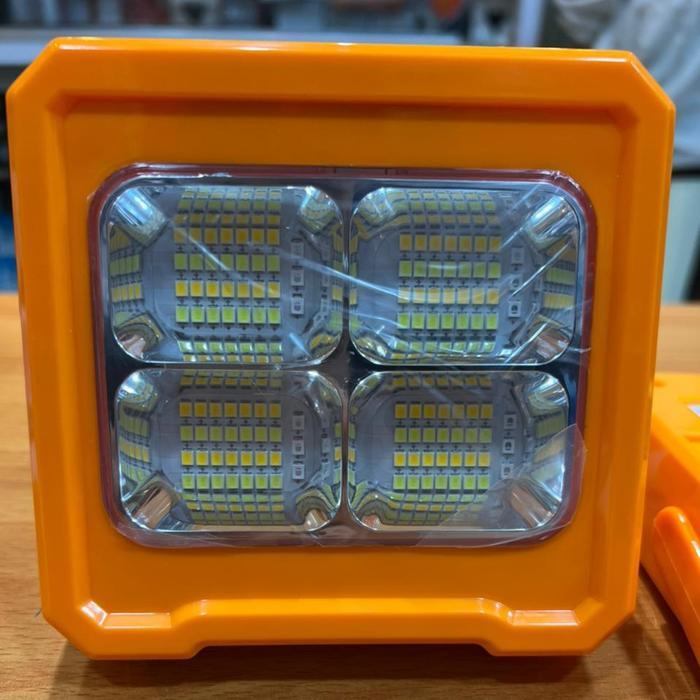 lampu sorot solar portable 50 watt 50w lampu tembak solar emergency