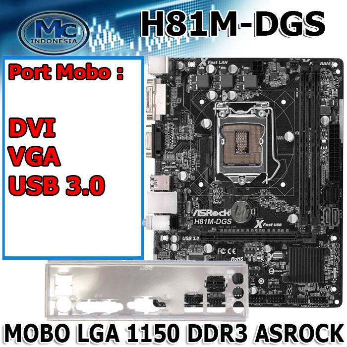 Motherboard Intel LGA 1150 Asrock Onboard H81