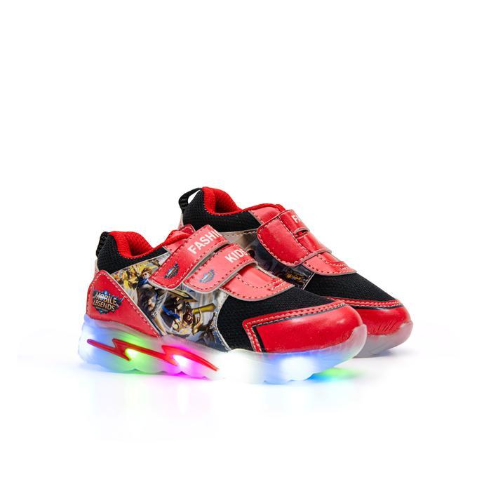 Chacha - Sepatu Anak Laki-Laki Model Sepatu Led Dengan Model Karakter Bargambar Fa - Sepatu Anak