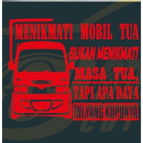 Terlaris Stiker Mobil Termurah[Cod]Menikmati Mobil Tua Variasi Stiker Tulisan Stiker Kata Kata