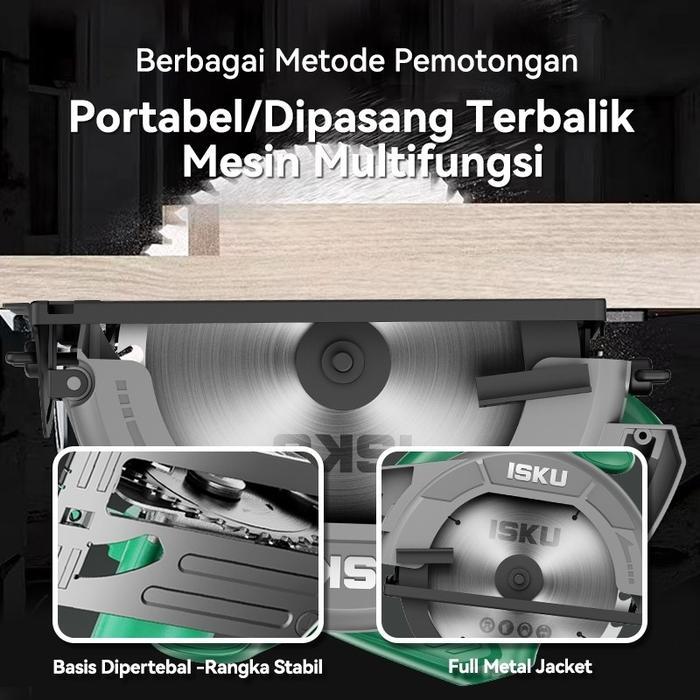 Promo Isku Mesin Gergaji Jig Saw 450W/1000W Gergaji Multifungsi Circular Saw/Bor Tangan