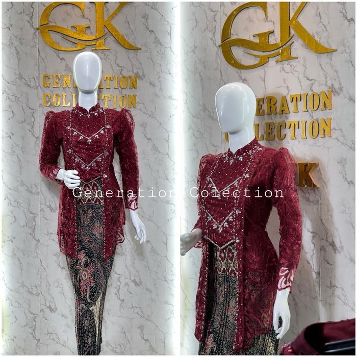 Best Seller Kebaya Kutubaru Hijab Tunik Tile / Kebaya Tunik / Kebaya Modern / Kebaya Wisuda / Kebaya