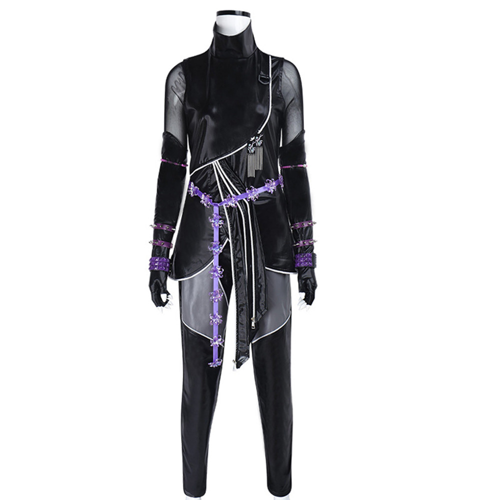 Movie Kpop Rumi Zoey Mira Cosplay Costume Adult Children Black Leather Battle Suit Uniform Sexy