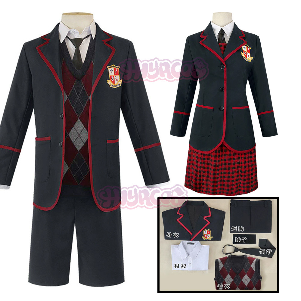 Umbrella Academy School Uniform Halloween Men Cosplay Anime Women Costume Students Cosplay Outfits