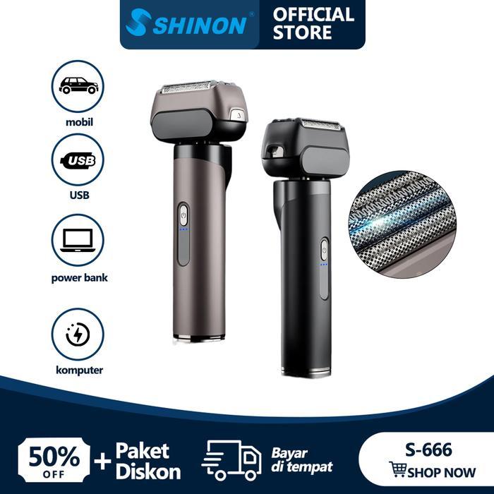 SHINON 666 Alat Cukur Rambut Elektrik/Alat Cukur Rambut Elektrik Original/Kumis/Jenggot/Alat Cukur