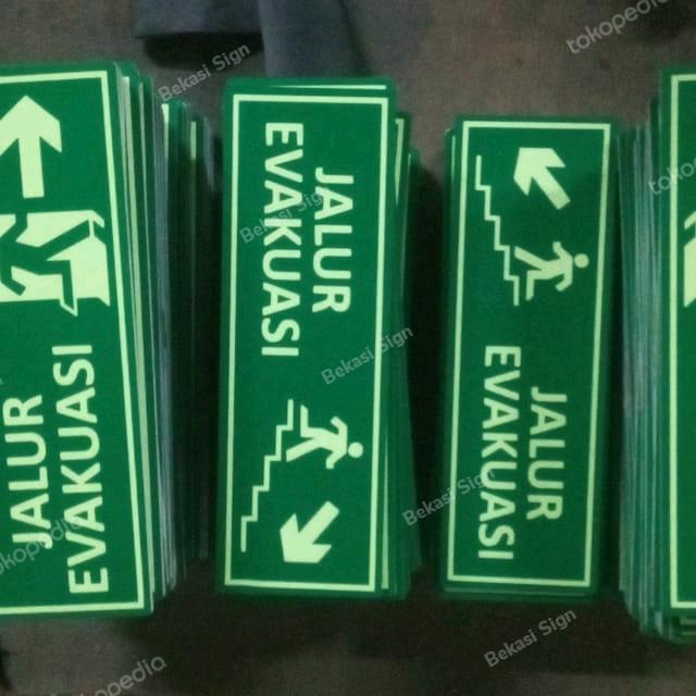 "New" sign jalur evakuasi akrilik jalur evakuasi akrilik glow in the dark