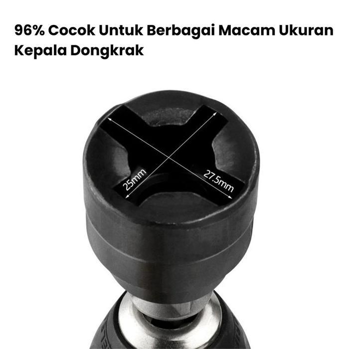 Adaptor Dongkrak Jembatan Bor Listrik Impact Otomatis 1/2 Inch Pemutar Dongkrak Mobil