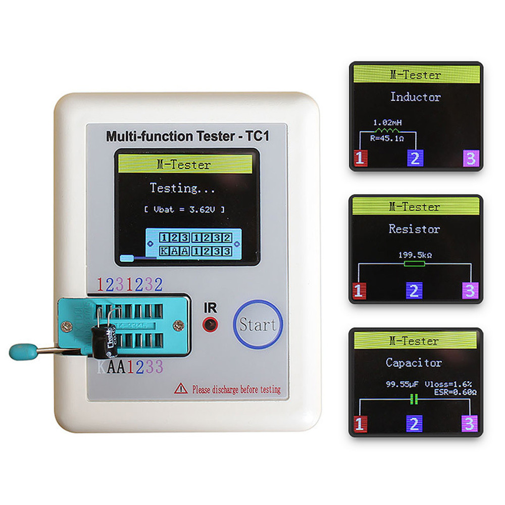 High Quality Brand New Lcr-T4 Lcr-Tc1 Lcr-T7 Esr Meter Transistor Tester Diode Triode Capacitance