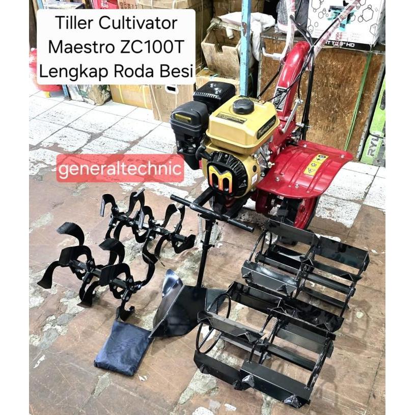PROMO Mesin Traktor Mini Tiller Cultivator Maestro ZC100T Mesin Bajak Sawah NEW