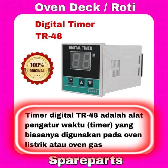 BEST SELLER DIGITAL TIMER TEMPERATURE GAS OVEN DECK TR-48 KITCHENWARE OVEN ROTI