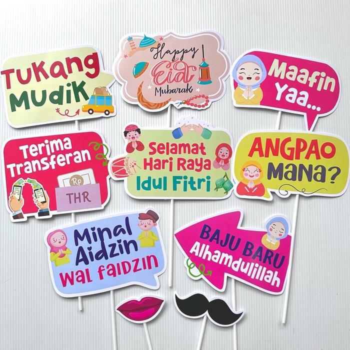 Eid MURBARAK PROPS PHOTOBOOTH IDUL FITRI LEBARAN