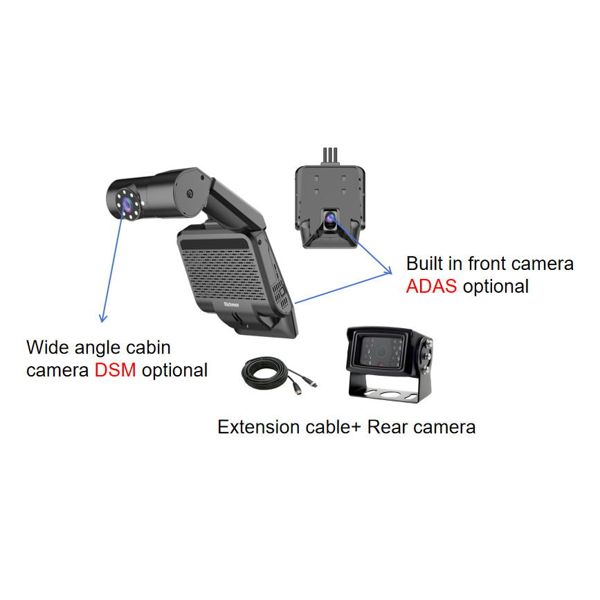 GPS Tracking Device Rear Dash Cam 1080P 4G WIFI GPS Vehicle Solution Trucking AI Dash Cam