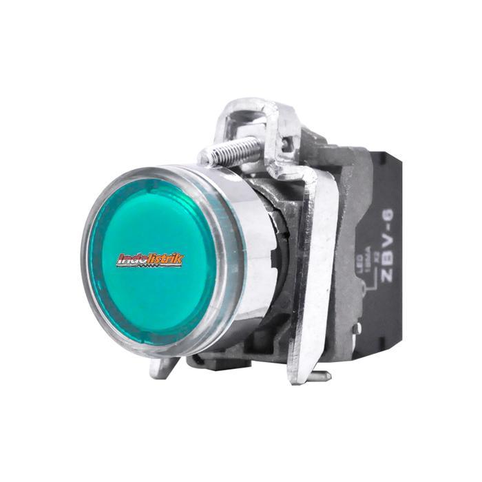 Illuminated Push Button Tab Lay4-Bw3361 Hijau #Gratisongkir