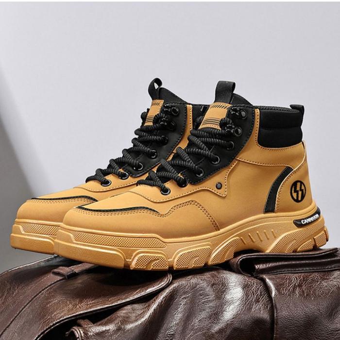 Tbig Cavern Sepatu Boot Pria Ankle Boot Import Kerja Santai Sepatu Pria