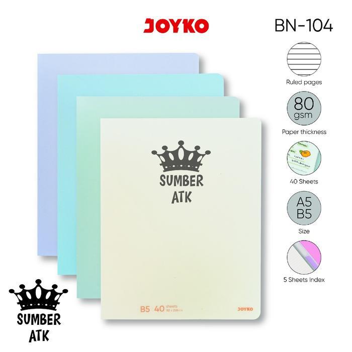 Binder Note JOYKO BN-104 A5 B5 Lose Leaf Binder isi 40 Lembar