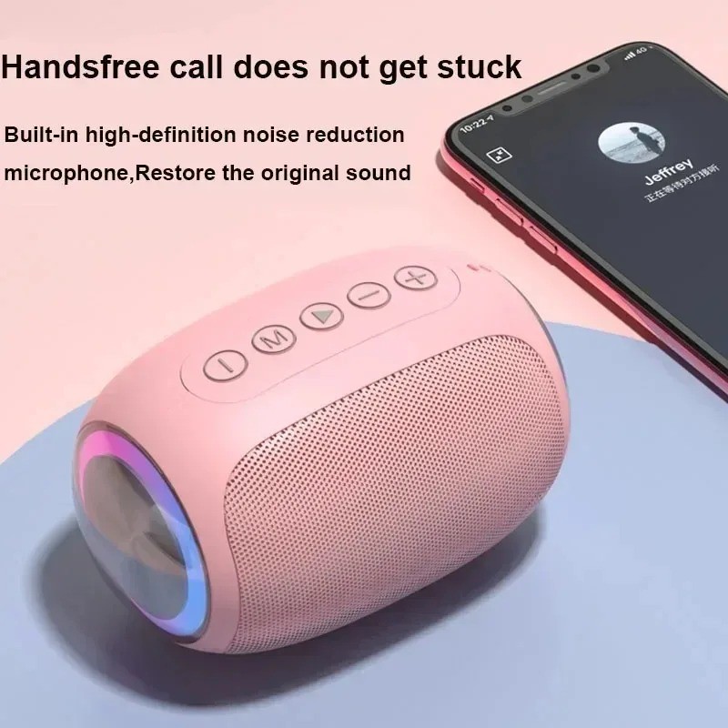 Speaker Bluetooth pink strong function portable Bluetooth speaker outdoor speaker waterproof 10W