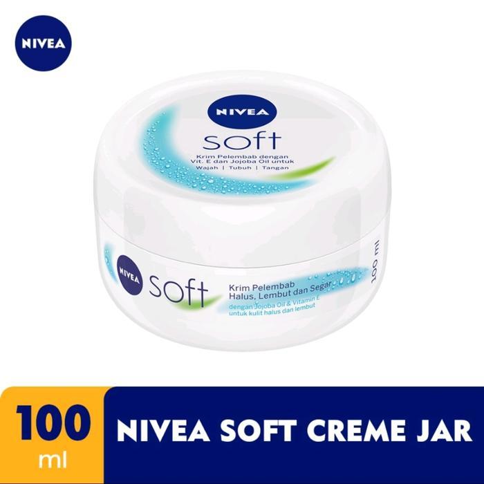 READY STOCK nivea soff cream pelembab jar 50ml