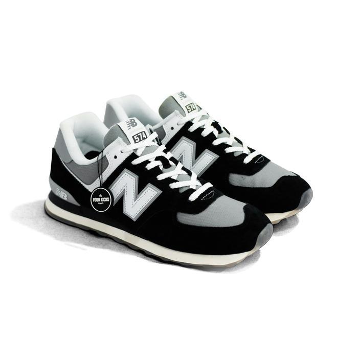 New Balance Lifesyle Shoes 574 Black White U574Pbb (Contain Pig) - 100% Original