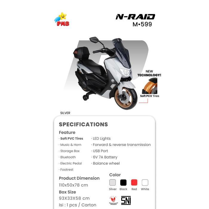 Motor Aki Anak PMB NMax M588 M 588 RAID
