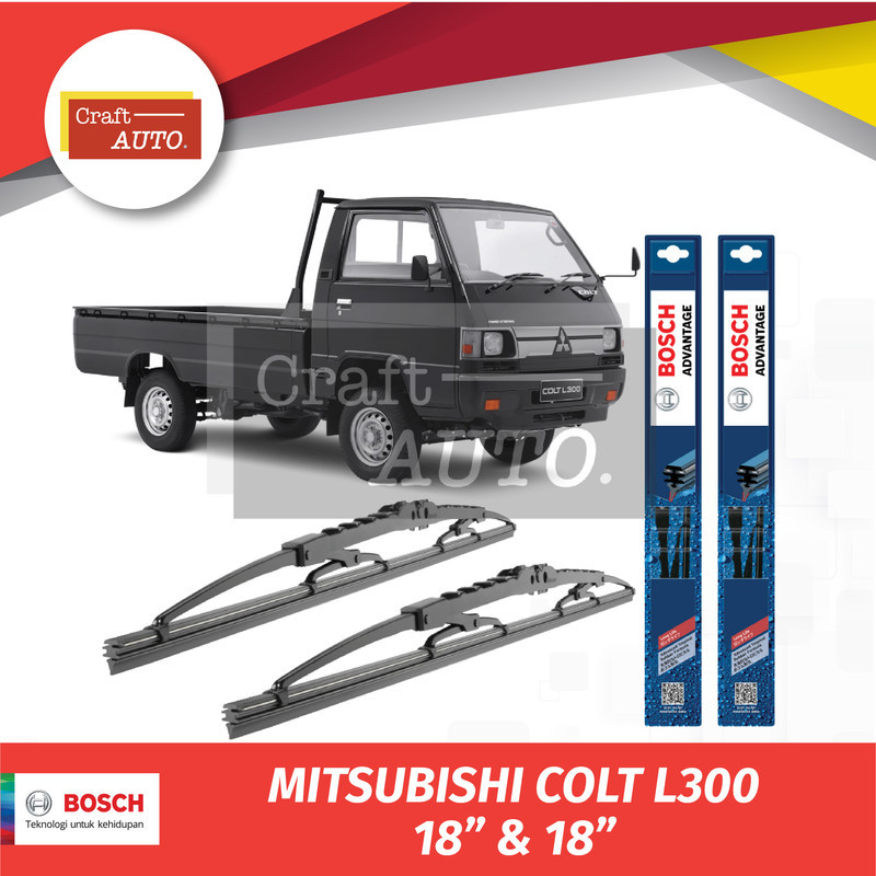 Wiper Mobil Mitsubishi Colt L300 Sepasang Bosch