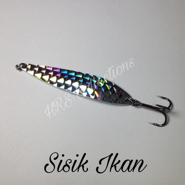 Umpan Spoon Lure S-Shape Casting Tenggiri 20Gr 30Gr 40Gr #Chrome