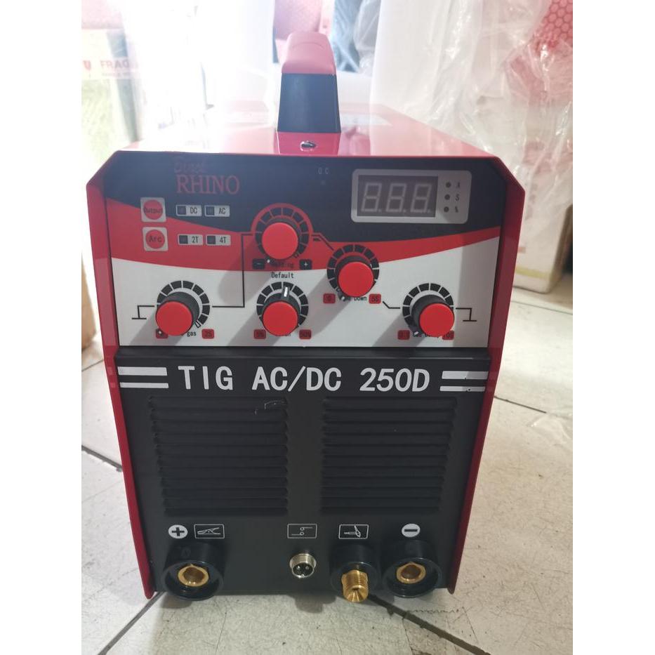 RHINO MESIN LAS ALUMUNIUM ARGON TIG AC DC 250 1 PHASE