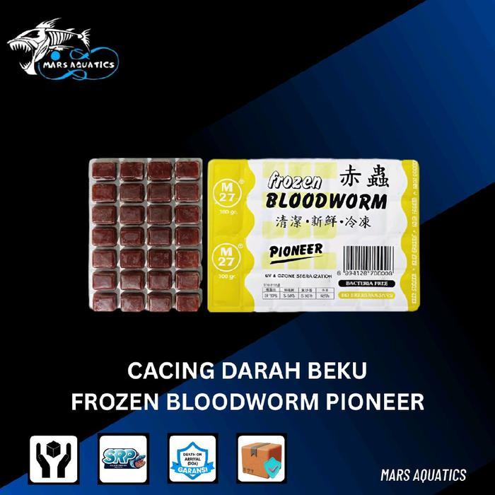 Cacing Beku Pioneer Frozen Bloodworm Pakan ikan Makanan