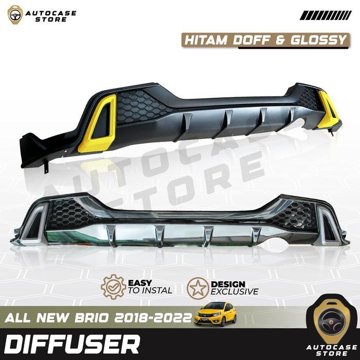 DIFFUSER URBANITE ALL NEW BRIO 20182024 UP HITAM DOFF / HITAM GLOSSY AKSESORIS MOBIL SPORTY
