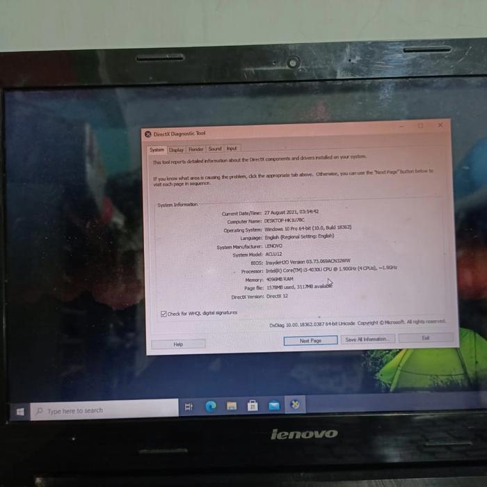 lenovo g40-70 intel core i3 gen 4 ram 4gb hdd 500 vga radeon
