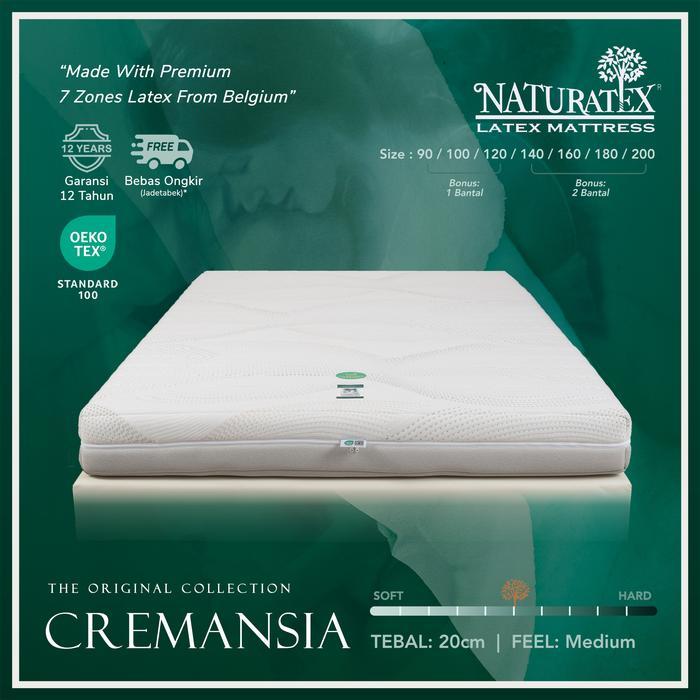 Kasur Latex Naturatex Cremansia Tebal 20cm
